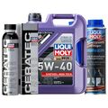 LIQUI MOLY Synthoil High Tech 5W-40 5L, Cera Tec 300ML, Motor Reiniger Benzin