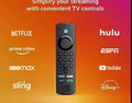 Amazon Fire TV 4K Ultra HD Firestick Streaming Alexa Sprachsteuerung Fernbedienung UK