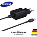 Original Samsung Super Schnellladegerät 25W USB-C Ladekabel Galaxy S22 S23