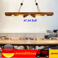 220V LED Pendel Decken Lampe Industrial Holz Balken Wohn Zimmer Hänge Leuchte