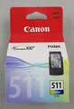 1 Canon CL-511 Color MP230,MP240,MP250,MP260,MP270,MP280,MP480,MP490,MP495