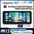 12,3" Android 13 DAB+ Autoradio 8+128GB Für Mercedes-Benz C/GLC/V/X W205 NTG5.0