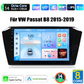 6+128GB Android 14 Carplay GPS Autoradio Navi für VW Passat B8 MAGOTAN 2015-2019