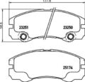 HELLA PAGID Bremsbelagsatz, Scheibenbremse 8DB 355 017-131 für OPEL