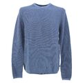  QS by S OLIVER Herren Pulli Pullover Strick Rundhals blue meliert blau 30745