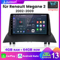 Android 13 Autoradio GPS Für Renault Megane 2 2002-2009 8-Kern 4+64GB CarPlay 4G