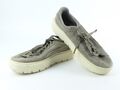 Puma Damen Sneaker Gr 40 UK 6,5 Turnschuhe grau Wildleder Platform Trace (15663)