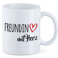 Freundin mit Herz Geschenk Idee Kaffeetasse Becher Beste Souvenir Weihnachtsgesc