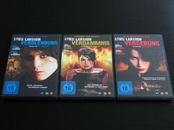 Stieg Larsson VERBLENDUNG VERDAMMNIS VERGEBUNG DVD Noomi Rapace Michael Nyqvist