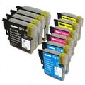 10x  Patronen passend zu Brother MFC-250C MFC-255CW MFC-290C MFC-295CN 985