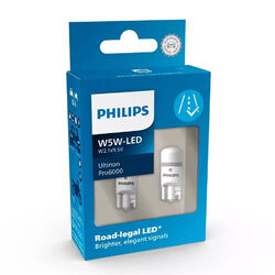 Philips Ultinon Pro6000 W5W - LED mit Straßenzulassung  6000K