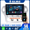 10.1" 4G+64G Android 14 Autoradio CarPlay GPS DAB+ Für Ford Mondeo MK4 2007-2010