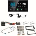 Kenwood DMX5020DABS Android Auto CarPlay Einbauset für T5 2003-2015 Multivan