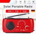 Solar Radio Handkurbel AM/FM Notfall Radio Dynamo LED Taschenlampe USB Camping
