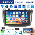 DAB+ 4+64G Für Mazda 3 2010-13 Android 13 Carplay Autoradio GPS Navi WIFI RDS BT