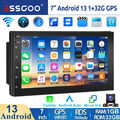 7 Zoll 2 DIN Autoradio 32G Android 13 Carplay GPS NAVI RDS WiFi Bluetooth Kamera