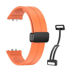 Silicone Strap Soft Watch Band Magnetic Folding Clasp for Samsung Galaxy Fit 3