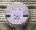 DEOCREME verschiedene Düfte, vegan, 60 ml