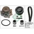 1x Wasserpumpe + Zahnriemensatz Schaeffler INA 530 0445 32 passend für AUDI