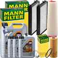 MANN INSPEKTIONSPAKET+8L LIQUI MOLY 5W-30 ÖL passend für BMW X5 E70 X6 E72 3.0/d