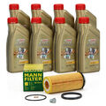 8L CASTROL EDGE 5W30 M LL-04 + ORIGINAL Ölfilter für BMW F10/11 F01-04 X5 X6 N57