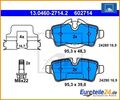Bremsbelagsatz, Scheibenbremse ATE 13.0460-2714.2 für MINI