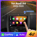 6G+128GB Android 13 Autoradio CarPlay DAB+GPS Navi für Audi A4 8E 2000-2009 4G