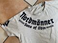 Herren T-Shirt „Nordmänner“ Gr.M beige