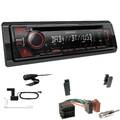 Kenwood Autoradio Spotify DAB Bluetooth Set für Seat Leon 1999-2006 schwarz