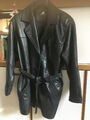 Schwarze Damen-Lederjacke, Polar Leather Fashion, Gr. 38-42, super weiches Leder