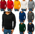 Kapuzenpullover Hoodie Sweatshirt Pullover Unifarben Basic Herren DSTREET