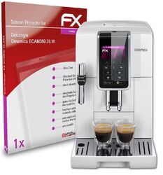 atFoliX Glasfolie für DeLonghi Dinamica ECAM350.35.W Panzerfolie 9H Schutzpanzer