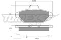 TOMEX Brakes Bremsbelagsatz Scheibenbremse TX 10-721 für FIAT PUNTO Van 188 030