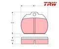 Bremsbelagsatz, Scheibenbremse TRW GDB591 für VW Kaefer
