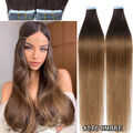 40 Stück Tape in Hair Extensions 100% Remy Echthaar Haarverlängerung Weft Tresse