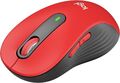 Logitech Signature M650L kabellose Maus in voller Größe rot