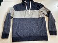 Tom Tailor Herren Sweatshirt Gr. L  Blau Grau Pulli Sweater sportlich #DUS