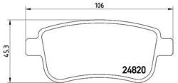 BREMBO Bremsbelagsatz, Scheibenbremse Hinterachse für RENAULTDie Nr.1* für Autoteile: Top-Preis-Leistungs-Verhältnis