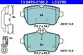 Bremsbelagsatz Scheibenbremse ATE Ceramic 13.0470-2780.2 für MERCEDES KLASSE SL