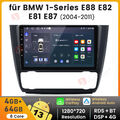 8-Kern 4+64GB Android13 Carplay Autoradio 4G GPS DSP Für BMW 1er E81 E82 E87 E88