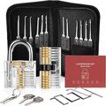 Dietrich 36 Pcs Profi Lockpicking Set 4 Transparente Schlösser Verschlusshülsen