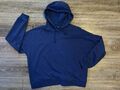 Vero Moda DAMEN HOODIE Kapuzensweatshirt Cropped Gr. M Blau