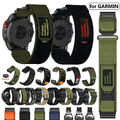 Quick Fit Nylon Armband für Garmin Fenix 6 6X Pro Solar 5 5X Plus 7 7X 955 965