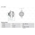 BOSCH Generator Lichtmaschine 90A 14V für Mercedes-Benz A-Klasse Vaneo