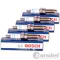 4x BOSCH ZÜNDKERZEN passend für CADILLAC ATS CTS CHEVROLET CAMARO FORD C-MAX