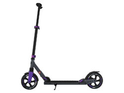 CRIVIT Aluminium-Scooter Big Wheel (schwarz/lila) - B-Ware gut