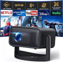 2025 NEU Beamer Projektor 4K UHD WiFi Bluetooth Android TV Heimkino Mini Tragbar
