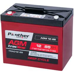 Panther AGM Bleiakku 12V 85Ah Versorgungsbatterie Solar Akku Batterie 80Ah 77Ah