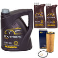 Motoröl Set MANNOL Extreme 5W-40 API 7 Liter + Ölfilter für Mercedes C-Klasse 