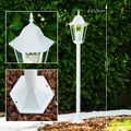 Wege Lampe weiß Garten Aussen Steh Leuchte Stehlampe Laterne Aluminium Terrasse